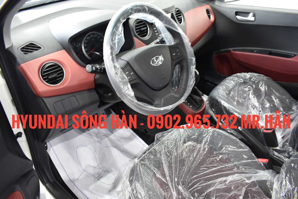 Hyundai Grand i10 1.2 AT 2019 - Hyundai Grand i10 sedan 2019, tặng kèm phụ kiện hấp dẫn, xe giao ngay, hỗ trợ vay vốn 80%, LH: 0902.965.732 - Mr. Hân