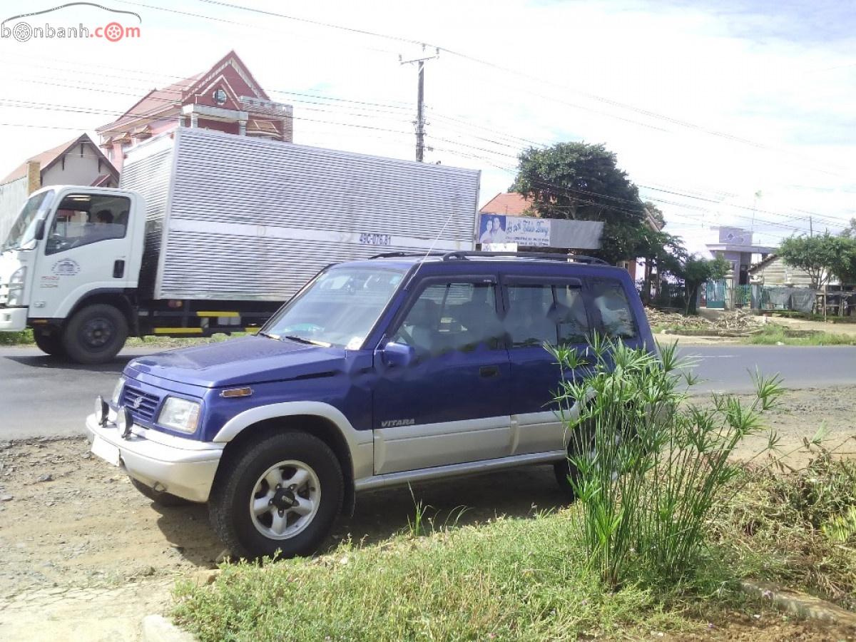 Suzuki Vitara JLX 2003 - Bán Suzuki Vitara JLX sản xuất 2003, màu xanh lam, nhập khẩu, 2 cầu, phun xăng điện tử