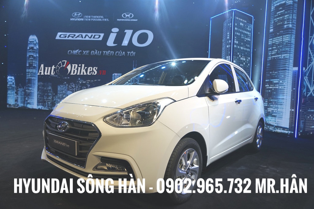 Hyundai Grand i10 1.2 AT 2019 - Hyundai Grand i10 sedan 2019, tặng kèm phụ kiện hấp dẫn, xe giao ngay, hỗ trợ vay vốn 80%, LH: 0902.965.732 - Mr. Hân