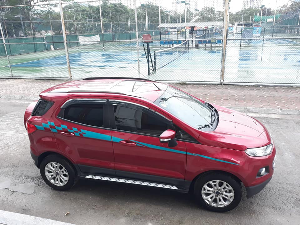 Ford EcoSport AT 2018 - Bán Ford Ecosport 2018 tự động Titanium màu đỏ ít đi