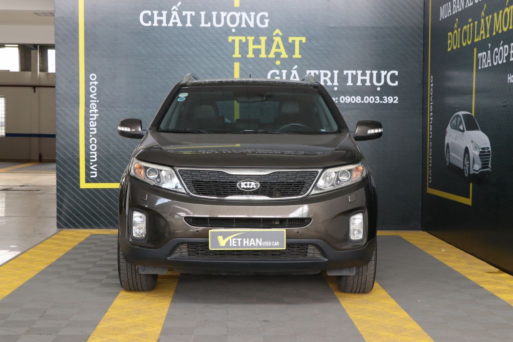 Kia Sorento DAT 2.2AT 2014 - Bán ô tô Kia Sorento DAT 2.2AT năm sản xuất 2014, màu nâu, giá chỉ 726 triệu