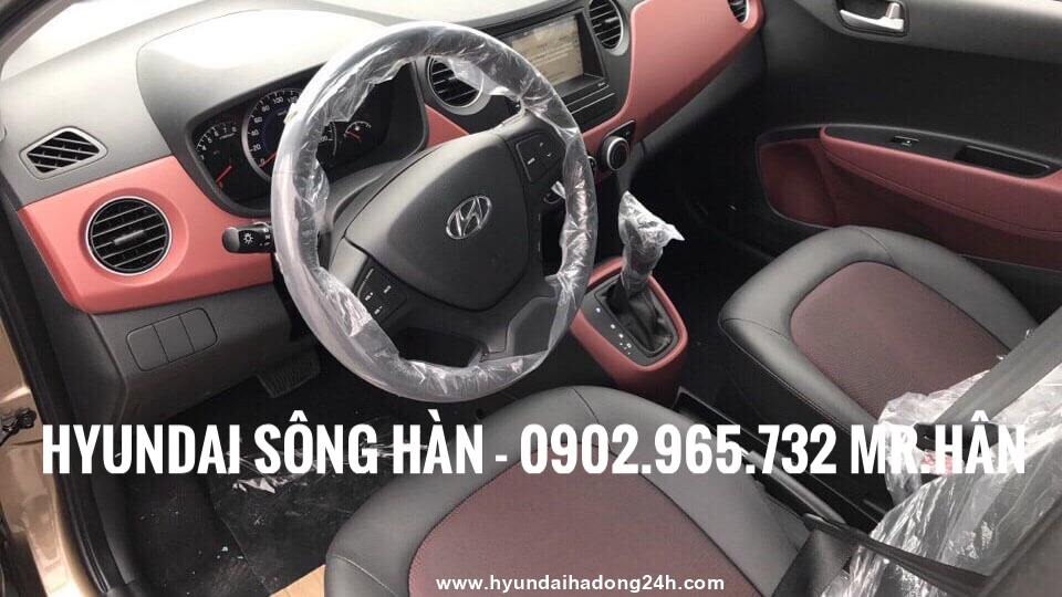 Hyundai Grand i10 1.2 AT 2019 - Hyundai Grand i10 sedan 2019, tặng kèm phụ kiện hấp dẫn, xe giao ngay, hỗ trợ vay vốn 80%, LH: 0902.965.732 - Mr. Hân