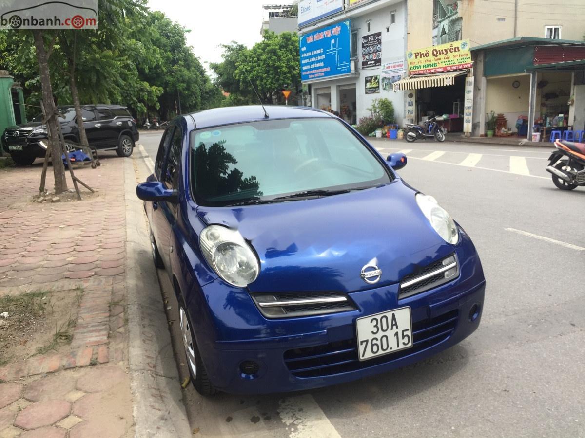 Nissan Micra 2005 - Cần bán gấp Nissan Micra đời 2005, màu xanh lam, nhập khẩu, Sx tại Anh, khung sườn tiêu chuẩn Châu Âu