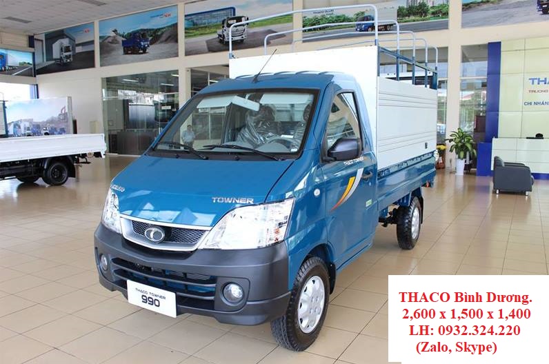 Thaco TOWNER 2019 - Bán xe tải Thaco Towner 990 tải trọng 990kg, có máy lanh, hỗ trợ trả góp lãi suất thấp