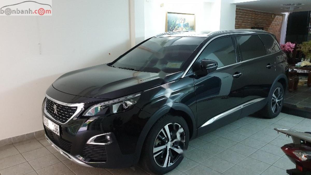 Peugeot 5008   2018 - Cần bán xe Peugeot 5008 sản xuất năm 2018, màu đen, mới nguyên, lăn bánh tháng 2/2019