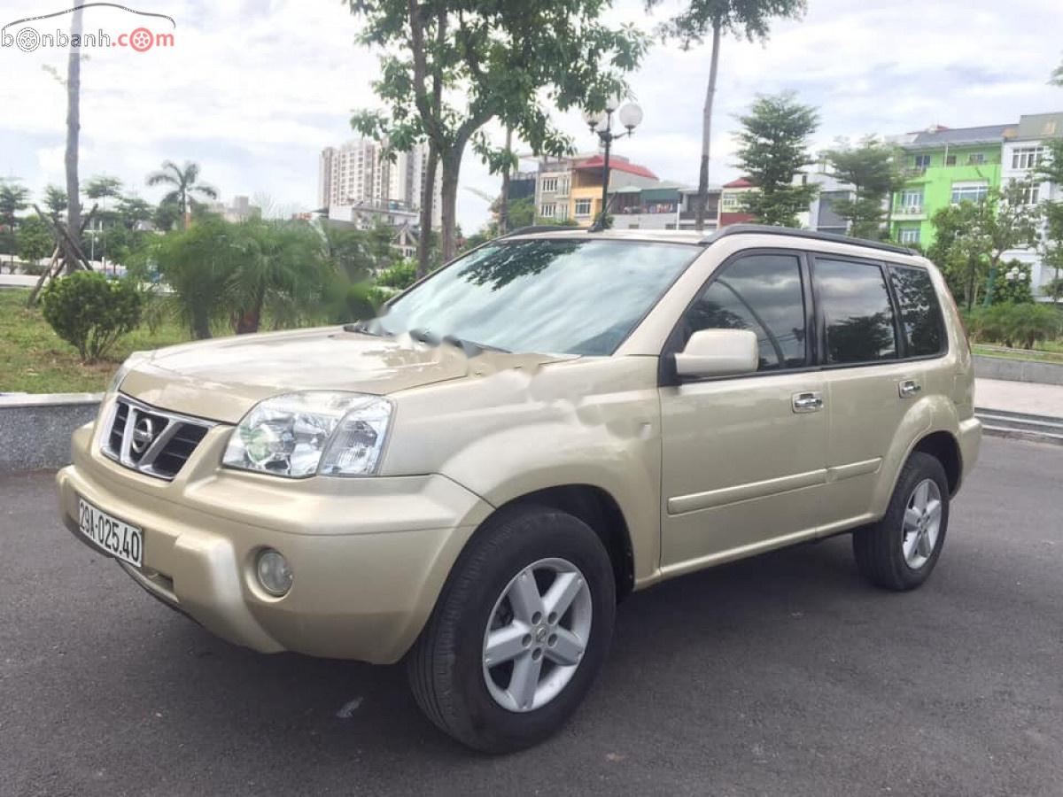 Nissan X trail 2.5 MT 2003 - Cần bán Nissan X trail 2.5MT 2003, màu vàng, nhập khẩu Nhật Bản, máy móc êm ru