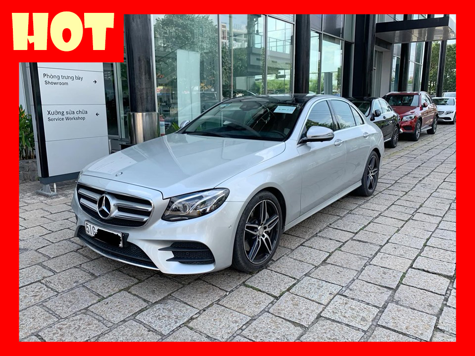 Mercedes-Benz E class E300 2018 - Bán xe Mercedes E300 bạc/nâu 2018 cũ chính hãng giá tốt. Trả trước 750 triệu nhận xe ngay