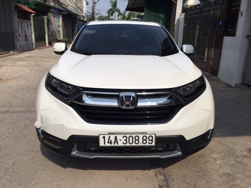 Honda CR V 2018 - Bán Honda CR V 2018, màu trắng chính chủ