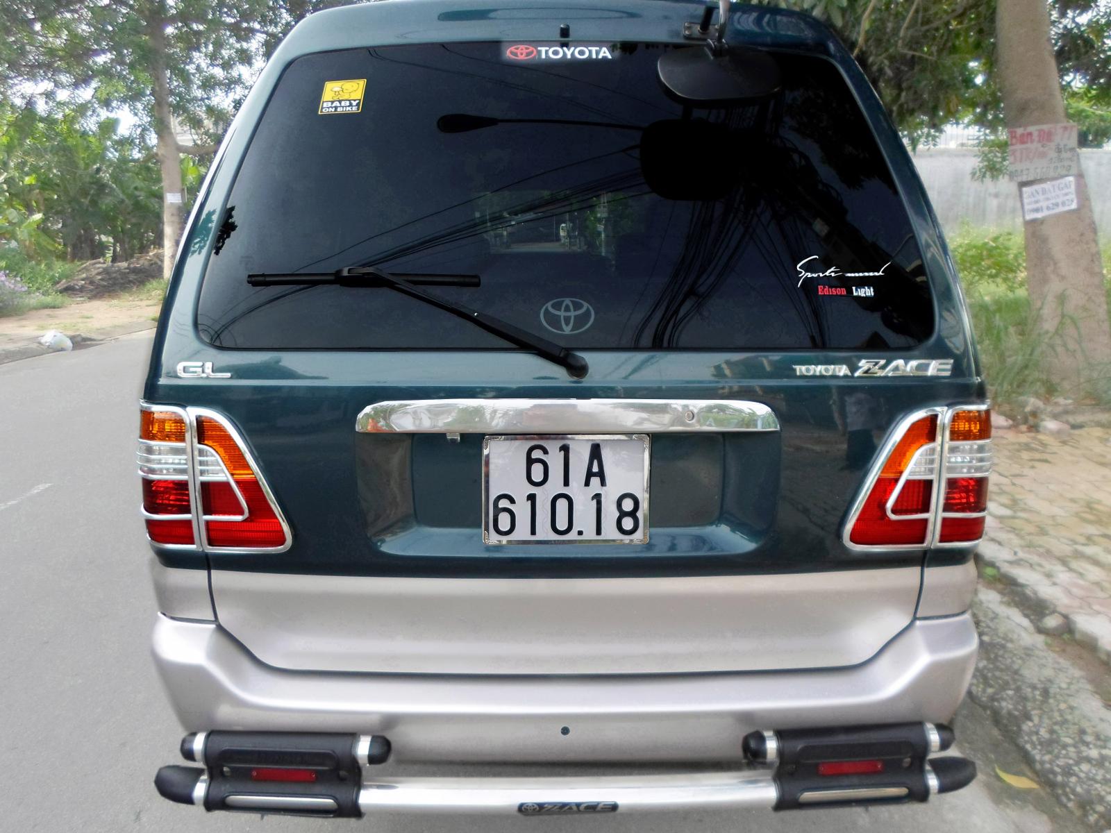 Toyota Zace GL 1.8 2005 - Toyota Zace dòng cao cấp GL, SX 12/2005, mới như xe hãng, không có chiếc thứ 2, xanh vỏ dưa