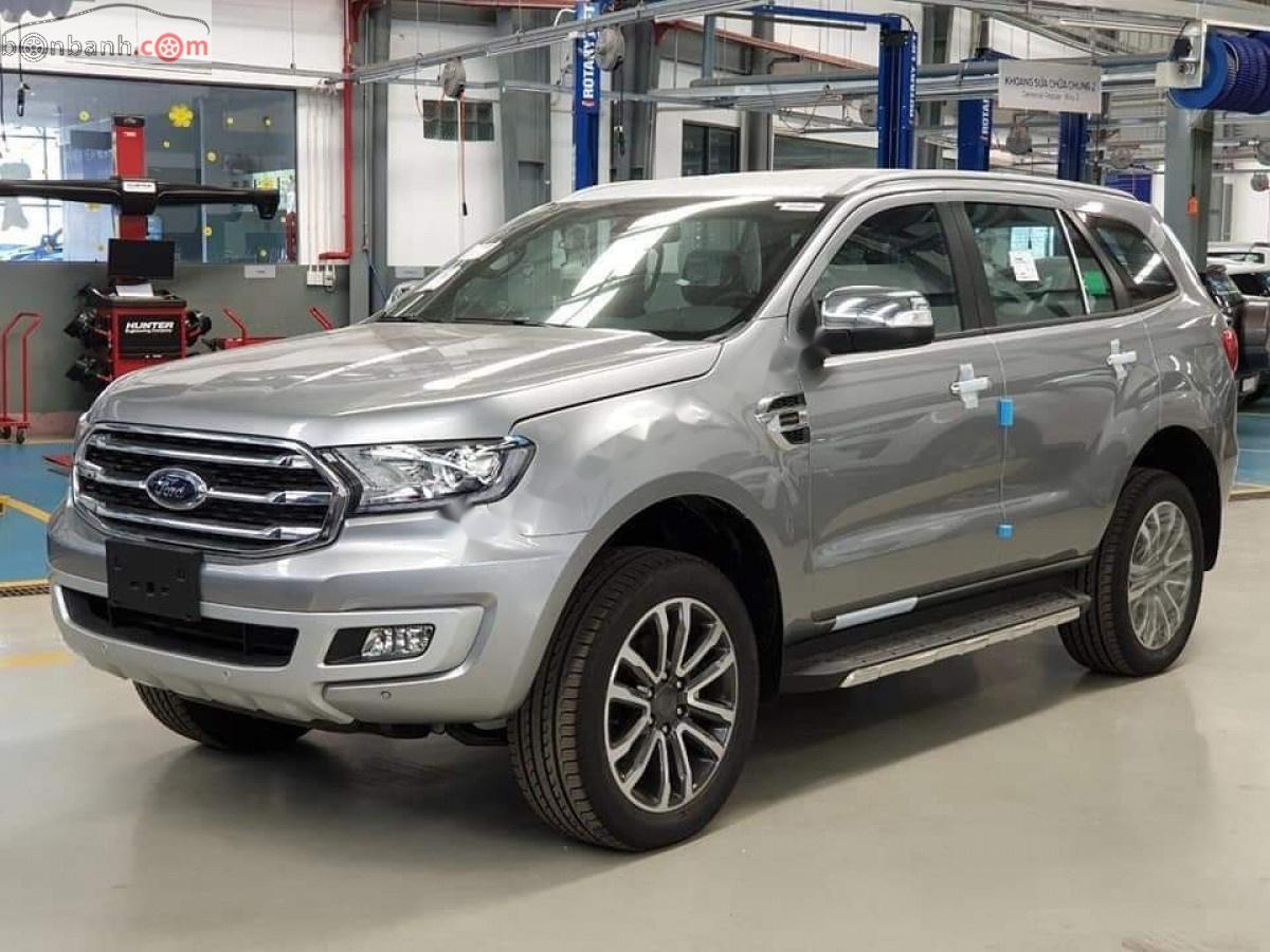 Ford Everest Titanium 2.0L 4x4 AT 2019 - Bán Ford Everest Titanium 2.0L 4x4 AT 2019, màu bạc, nhập khẩu