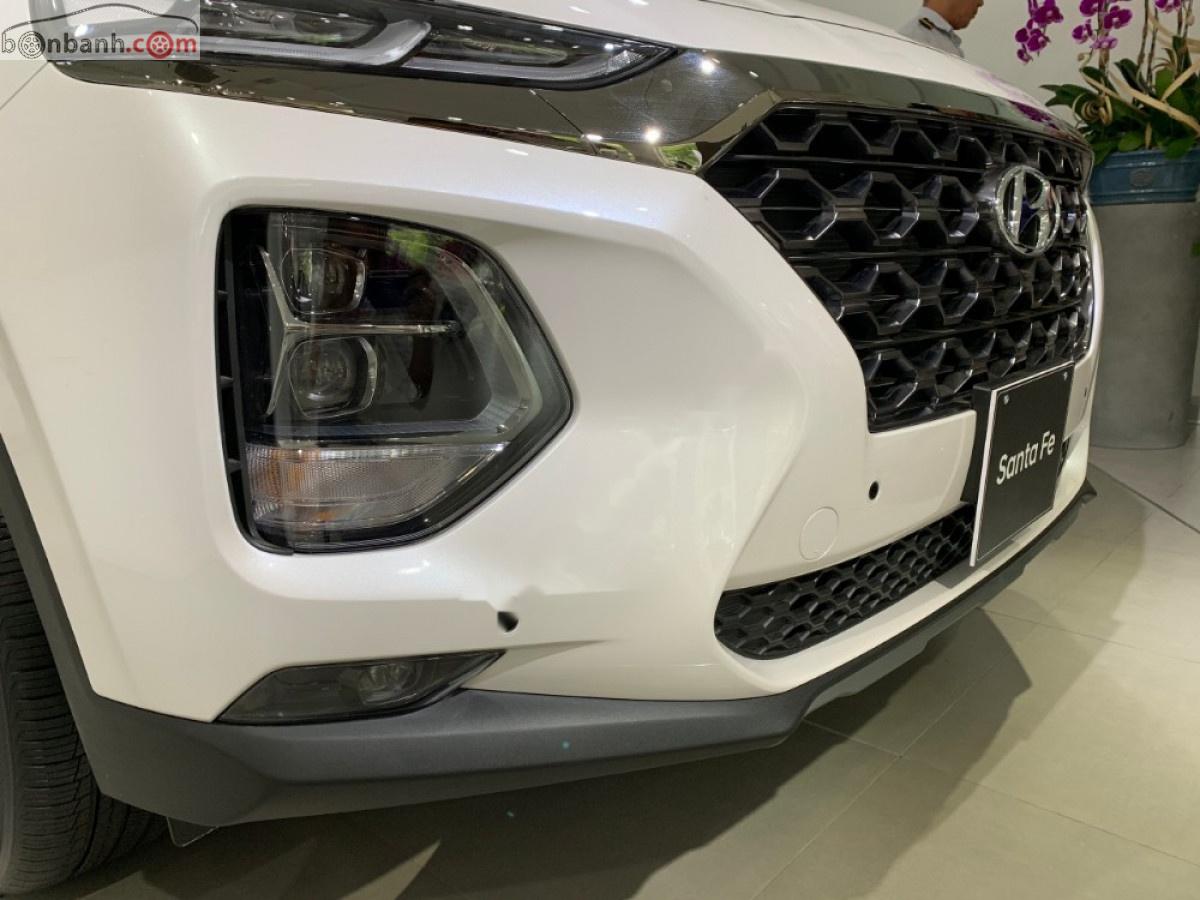 Hyundai Santa Fe Premium 2.4L HTRAC 2019 - Bán xe Hyundai Santa Fe 2.4L H-TRAC đời 2019, màu trắng