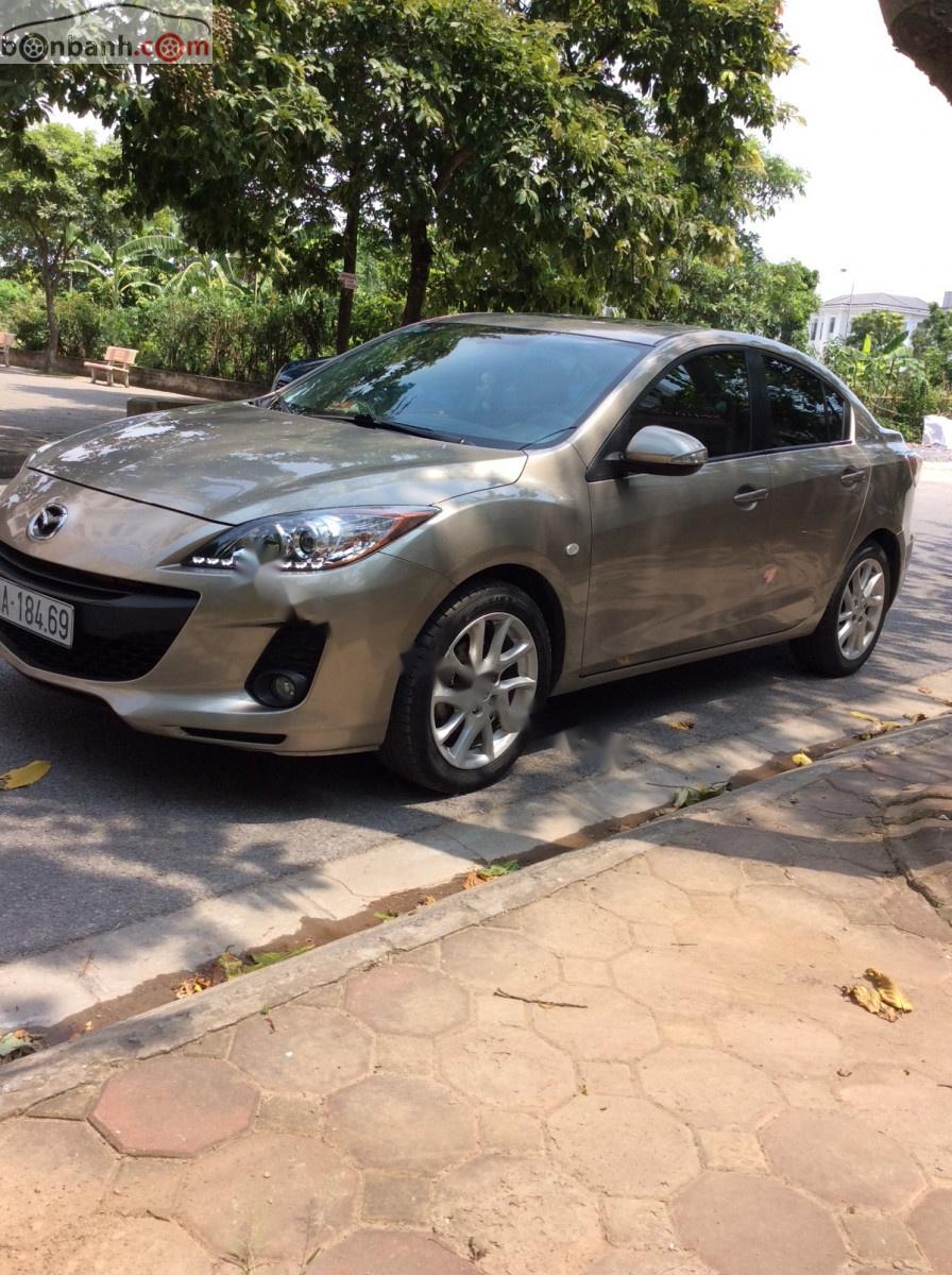 Mazda 3  S 2014 - Có việc cần bán Mazda 3S 2014, màu ghi vàng