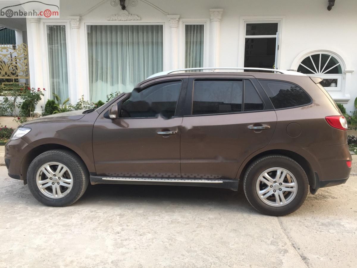 Hyundai Santa Fe 2.4L 4WD 2010 - Bán Hyundai Santa Fe 2.4L 4WD đời 2010, màu nâu, xe nhập