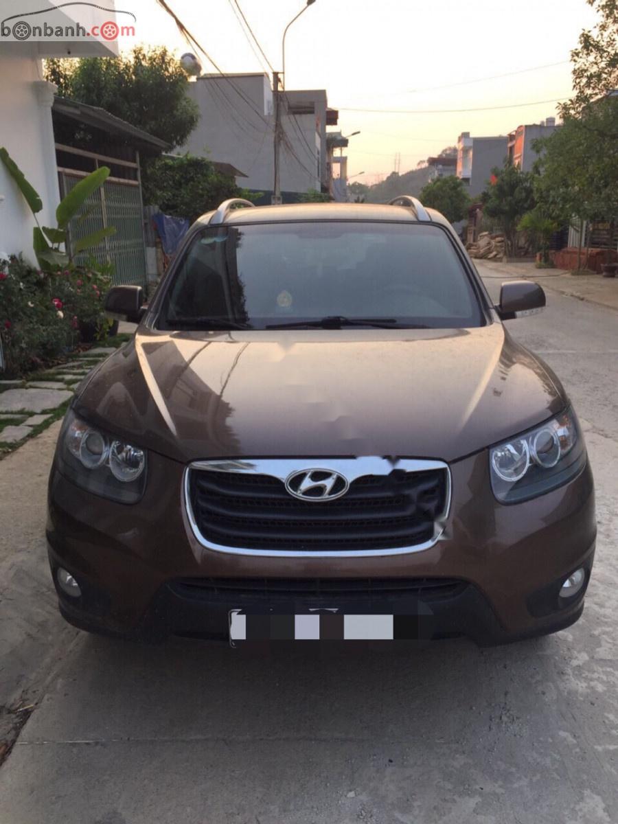 Hyundai Santa Fe 2.4L 4WD 2010 - Bán Hyundai Santa Fe 2.4L 4WD đời 2010, màu nâu, xe nhập