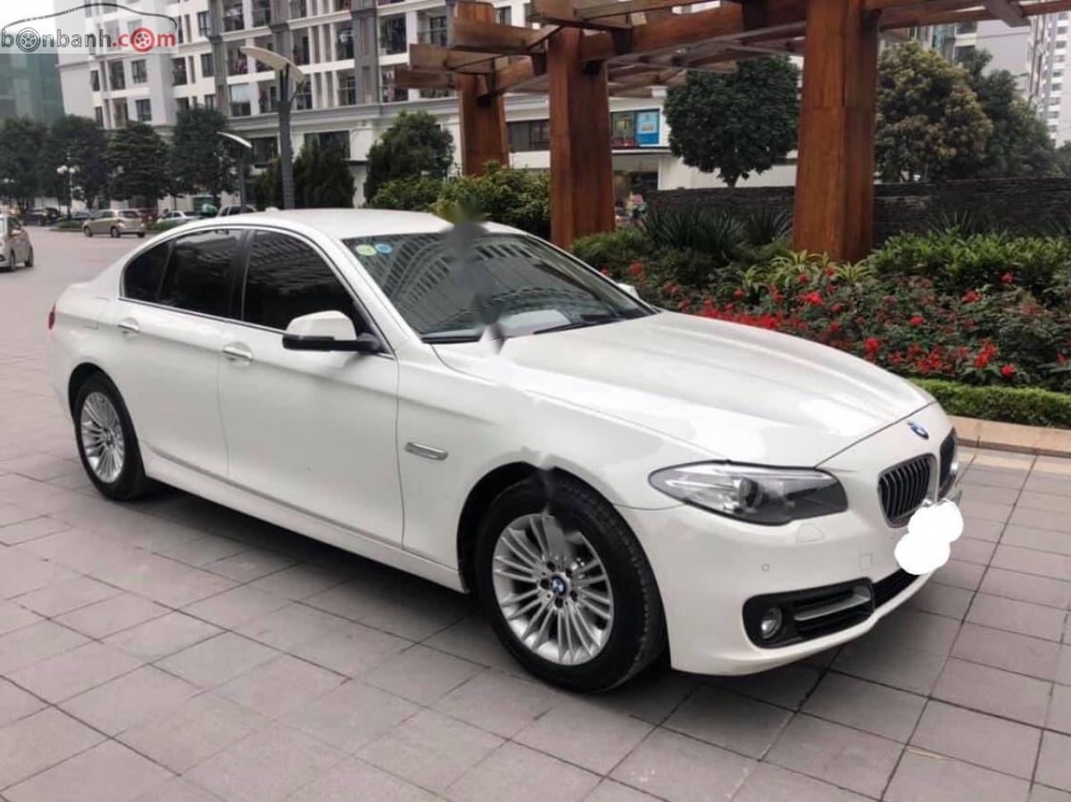 BMW 5 Series 520i 2014 - Bán BMW 520i sản xuất 2014, màu trắng, nhập khẩu  