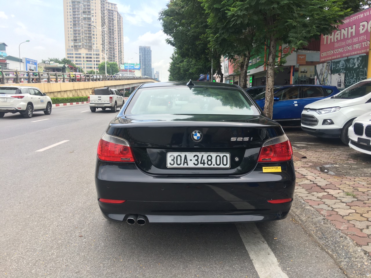 BMW 5 Series 525i 2007 - Bán xe BMW 5 Series 525i 2007, màu đen, xe nhập, giá 375tr