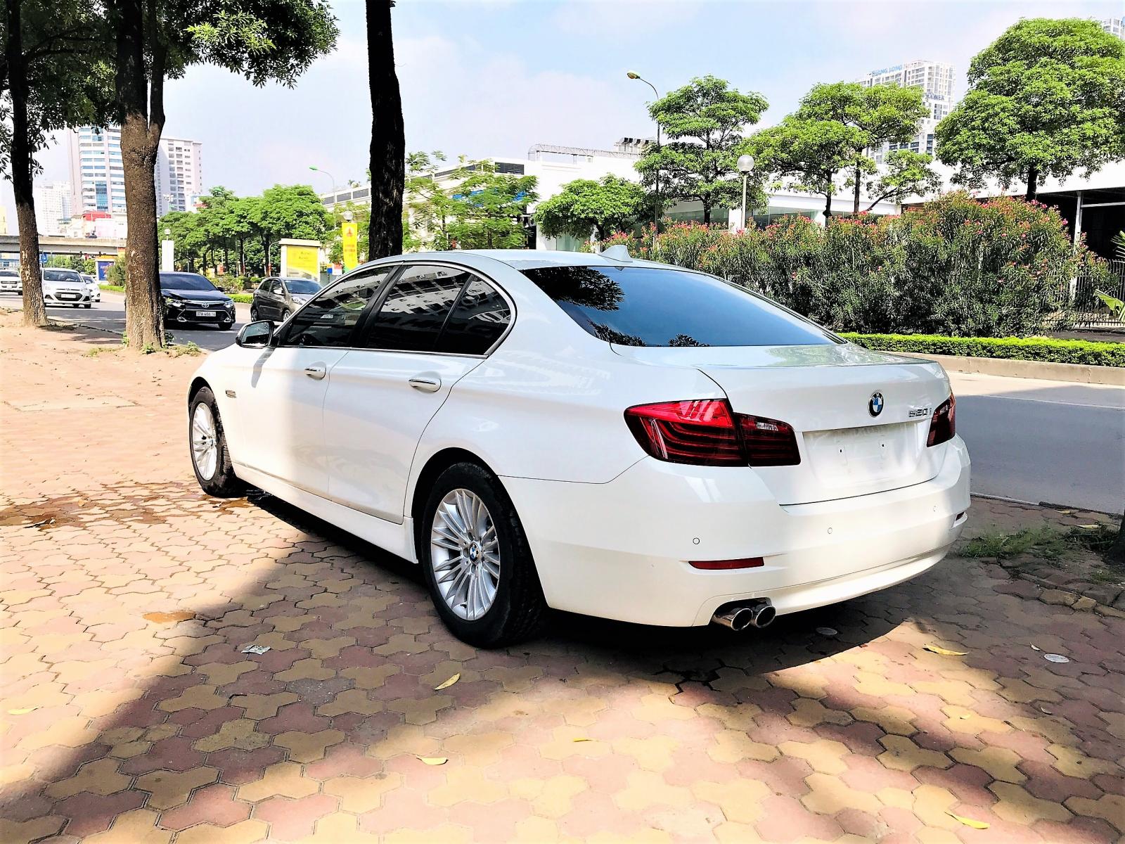 BMW 5 Series 520i 2014 - Bán ô tô BMW 5 Series 520i sản xuất năm 2014, màu trắng, xe nhập