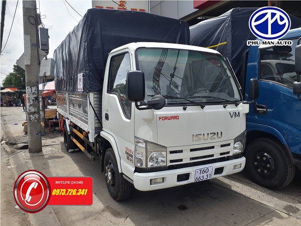 Isuzu 2019 - Bán xe tải Isuzu 3t49 thùng 4m4 giá rẻ bất ngờ