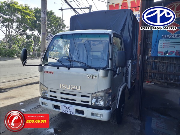 Isuzu 2019 - Xe tải Isuzu 3t49 thùng 4m4 đời 2019 nhập khẩu 3 cục