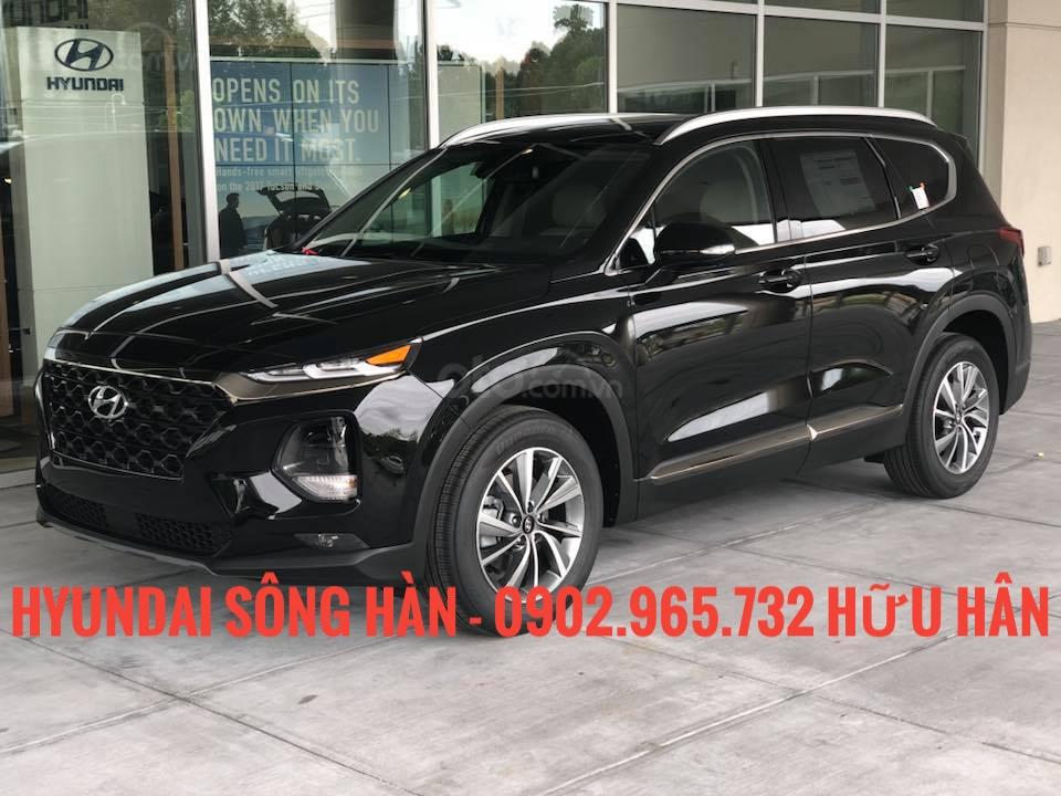 Hyundai Santa Fe 2019 - Cần bán Hyundai Santa Fe 2019, màu đen, giá cực tốt + Khuyến mãi hấp dẫn, LH: Hữu Hân 0902 965 732