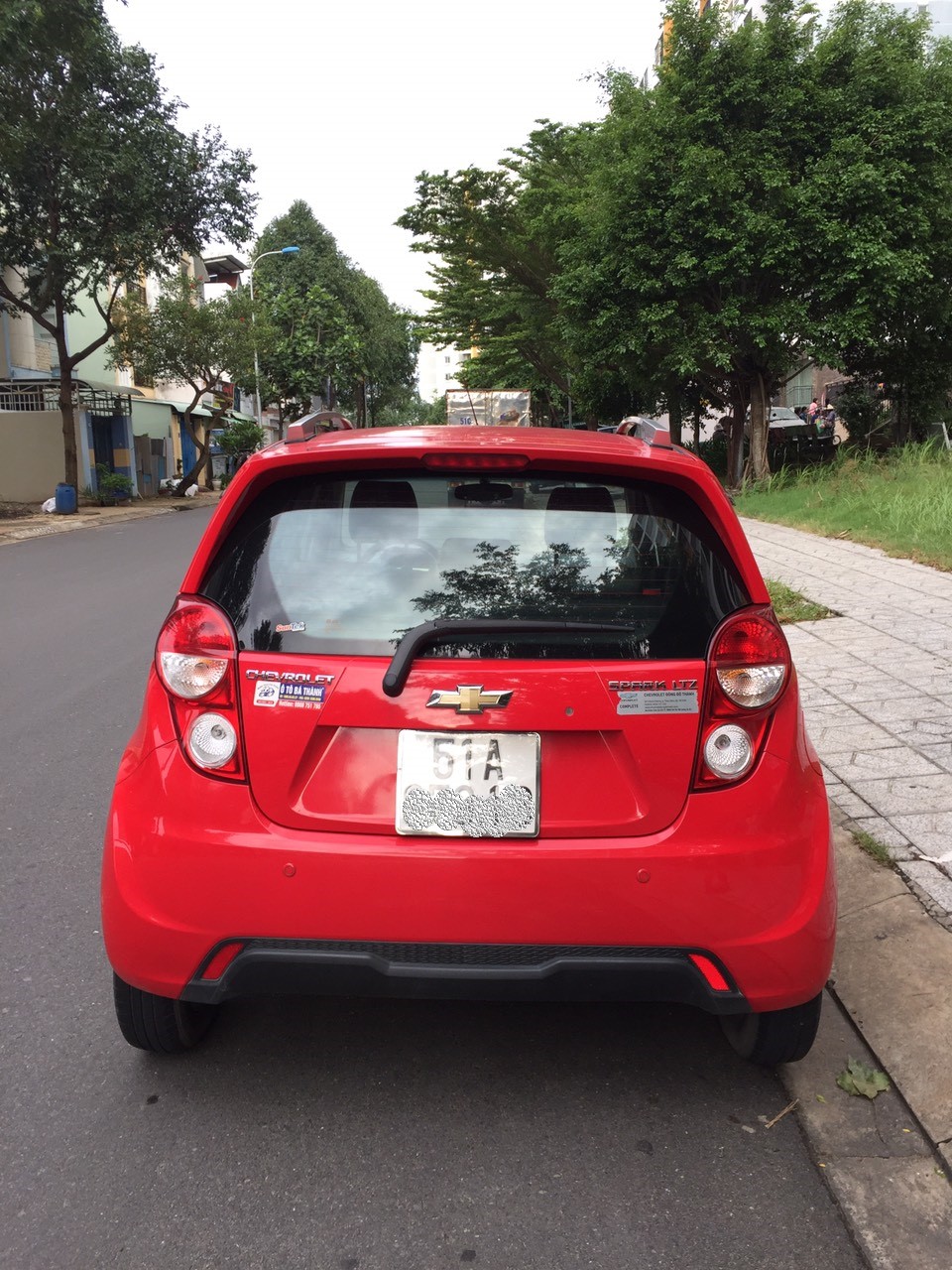 Chevrolet Spark 1.0 LTZ 2014 - Bán ô tô Chevrolet Spark 1.0 LTZ 2014, màu đỏ, bảo hiểm hai chiều, giá chỉ 235 triệu, bao sang tên