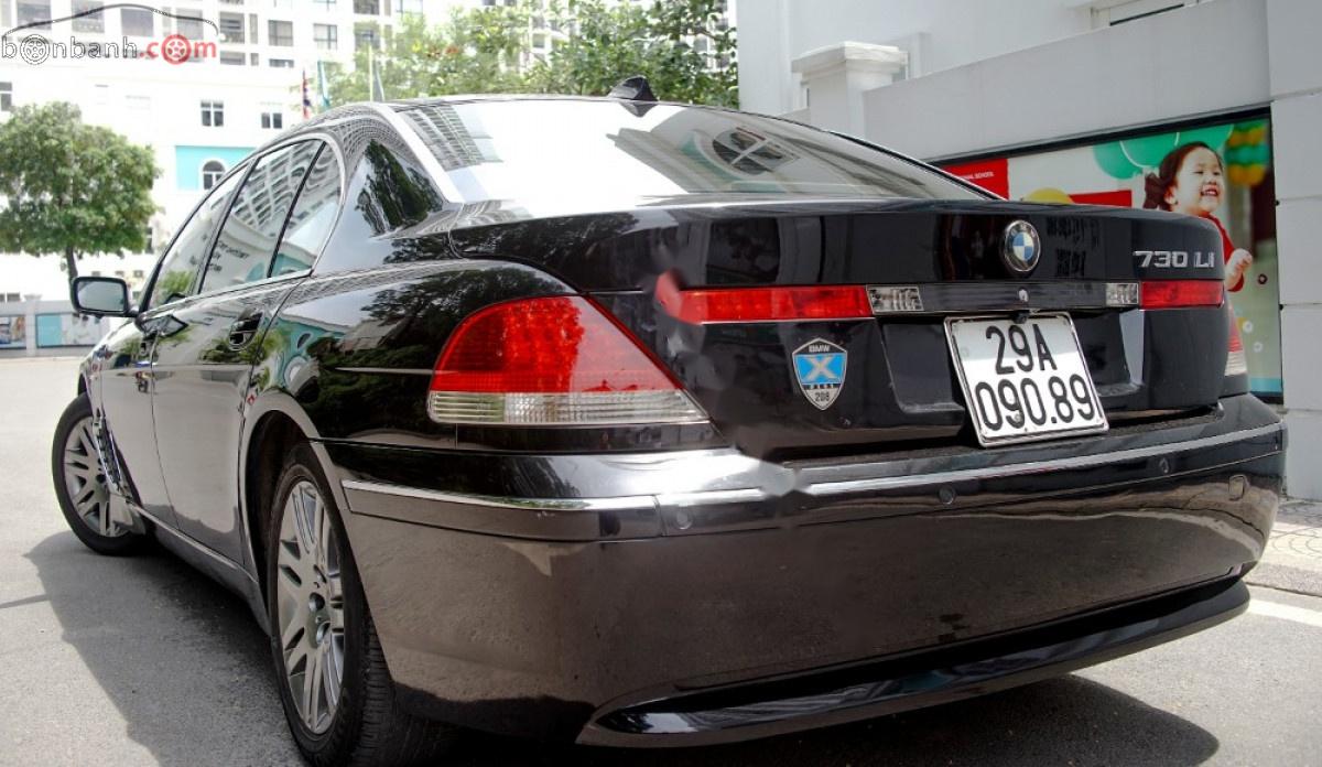 BMW 7 Series 730Li 2004 - Cần bán gấp BMW 7 Series 730Li sản xuất năm 2004, màu đen, xe nhập