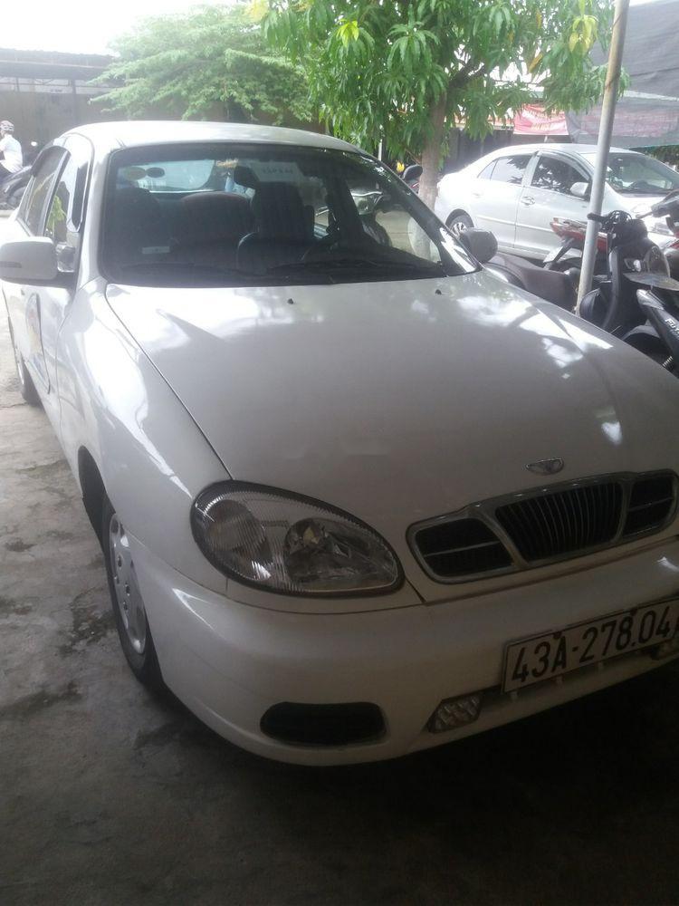 Daewoo Lanos   2005 - Bán xe Daewoo Lanos đời 2005, màu trắng, xe tốt - máy lạnh rất lạnh