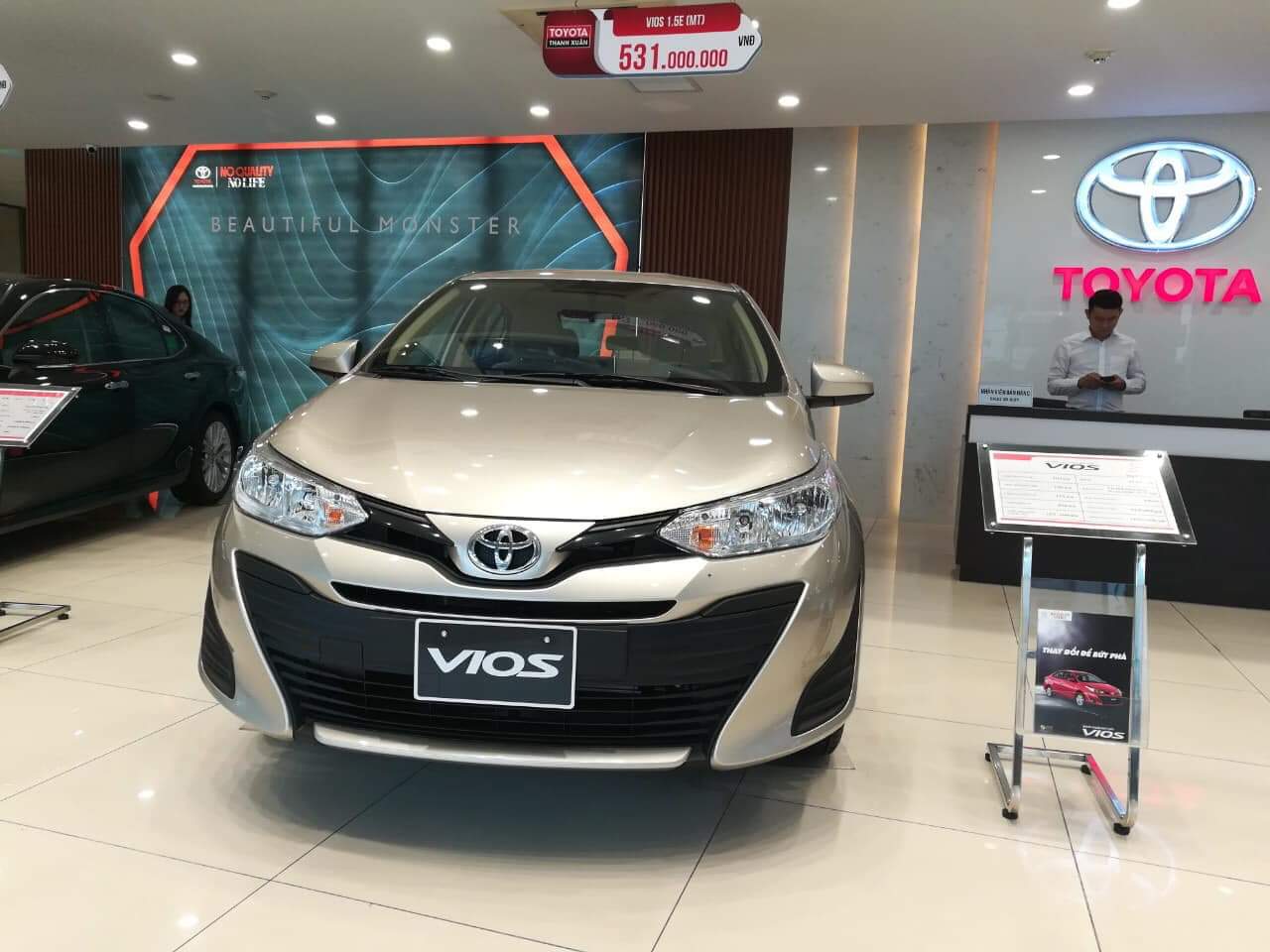 Toyota Vios 2019 - Toyota Vios bản G + E + E MT, giá cực tốt, giao xe ngay, hỗ trợ trả góp đến 85% giá trị xe