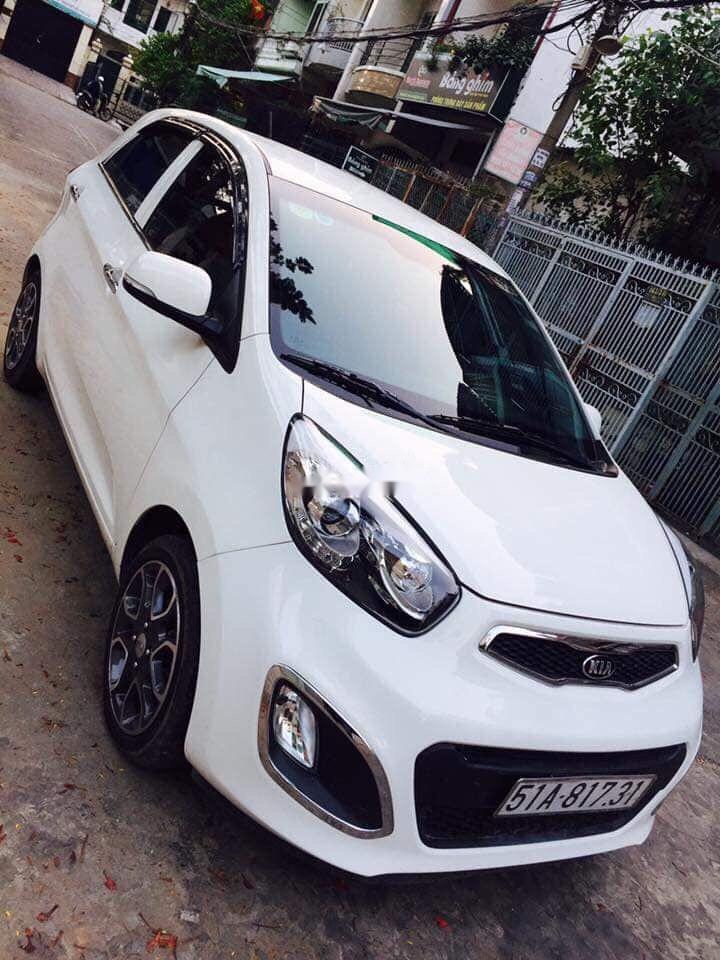 Kia Picanto   2014 - Bán xe Kia Picanto sản xuất 2014, màu trắng, ít đi, bảo dưỡng chính hãng định kì, không đâm đụng bơi lội