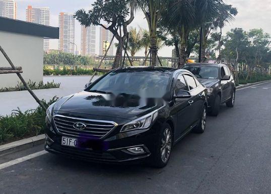 Hyundai Sonata   2015 - Bán Hyundai Sonata sản xuất 2015, màu đen đẹp như mới 