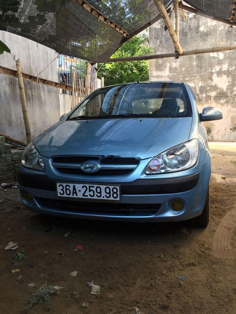 Hyundai Getz   2008 - Gia đình bán Hyundai Getz đời 2008, màu xanh lam, nhập khẩu