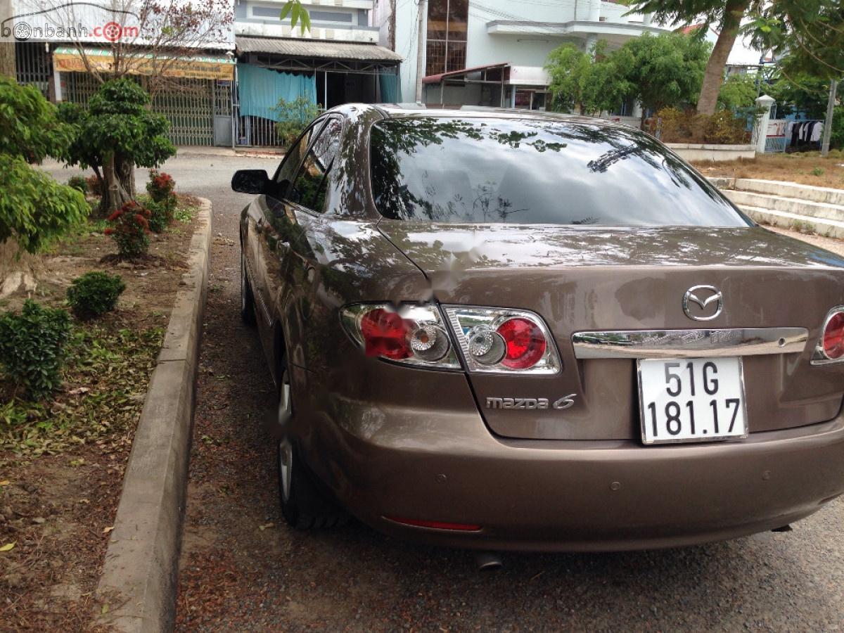 Mazda 6 2.3 AT 2005 - Bán Mazda 6 2.3 AT đời 2005, màu nâu số tự động, 315 triệu