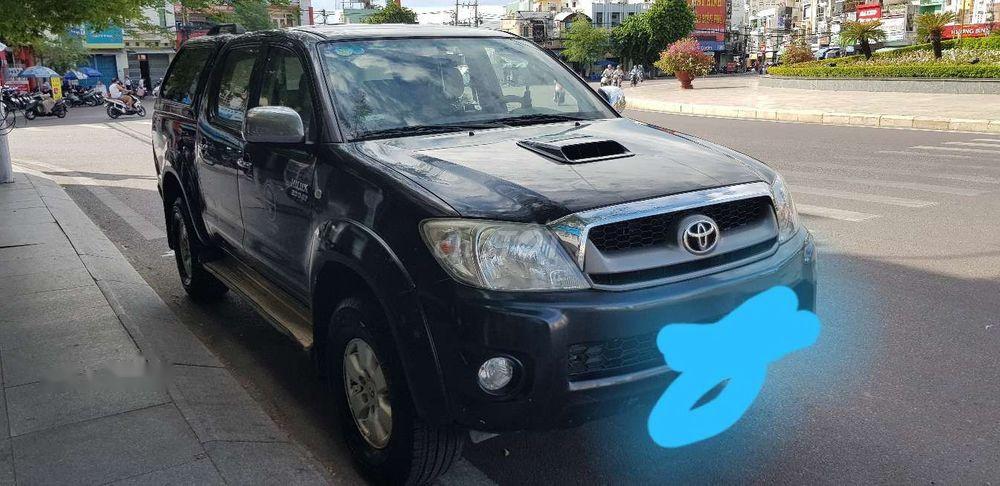 Toyota Hilux   2009 - Bán Toyota Hilux đời 2009, màu đen, xe nhập, 350 triệu