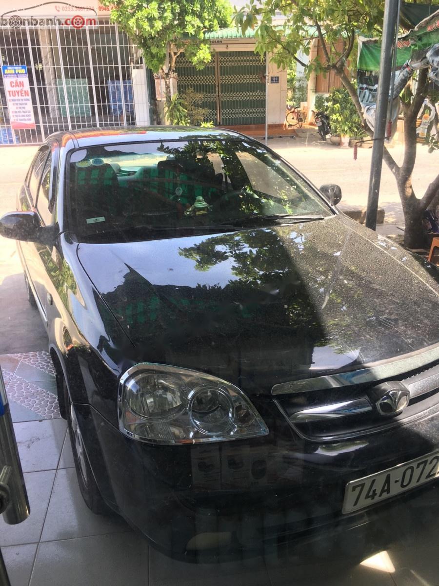 Daewoo Lacetti   2005 - Bán Daewoo Lacetti đời 2005, màu đen, số sàn