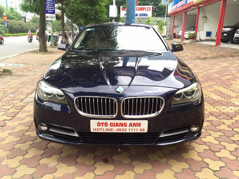 BMW 5 Series 2014 - Bán xe BMW 520i đời 2014, màu xanh lam, xe nhập