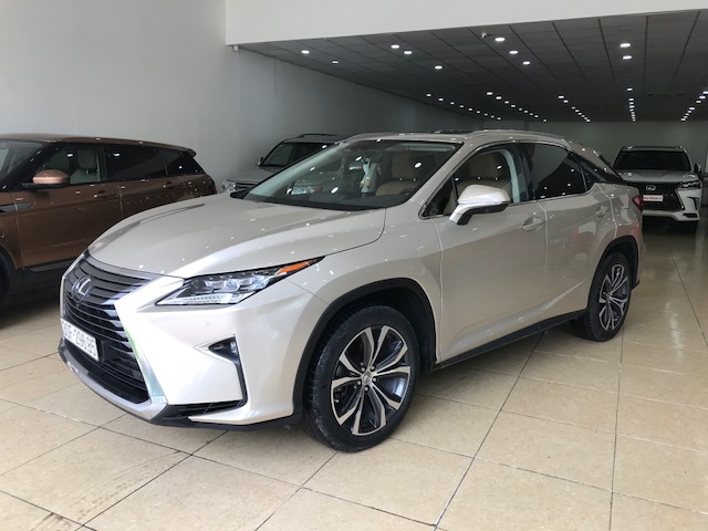 Lexus RX350 Luxury 2017 - Bán ô tô Lexus RX350 luxury năm 2017, màu vàng, xe nhập