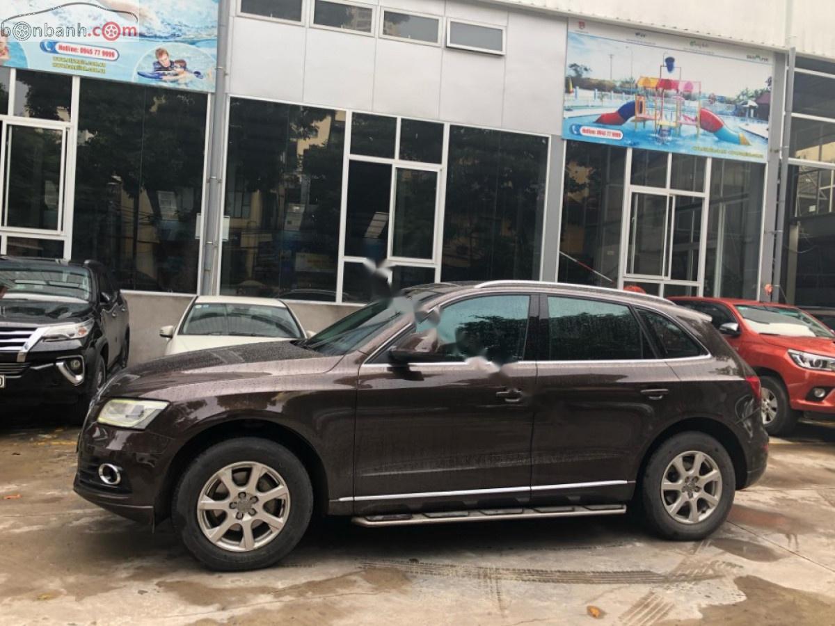 Audi Q5 2.0 AT 2014 - Bán Audi Q5 2.0 AT đời 2014, màu nâu, xe nhập