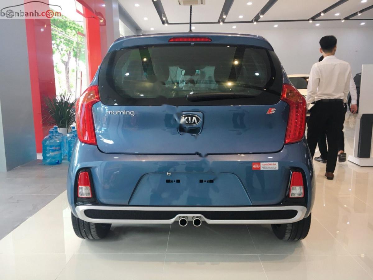 Kia Morning AT Luxury 2019 - Cần bán Kia Morning AT Luxury sản xuất năm 2019, màu xanh lam, giá 393tr