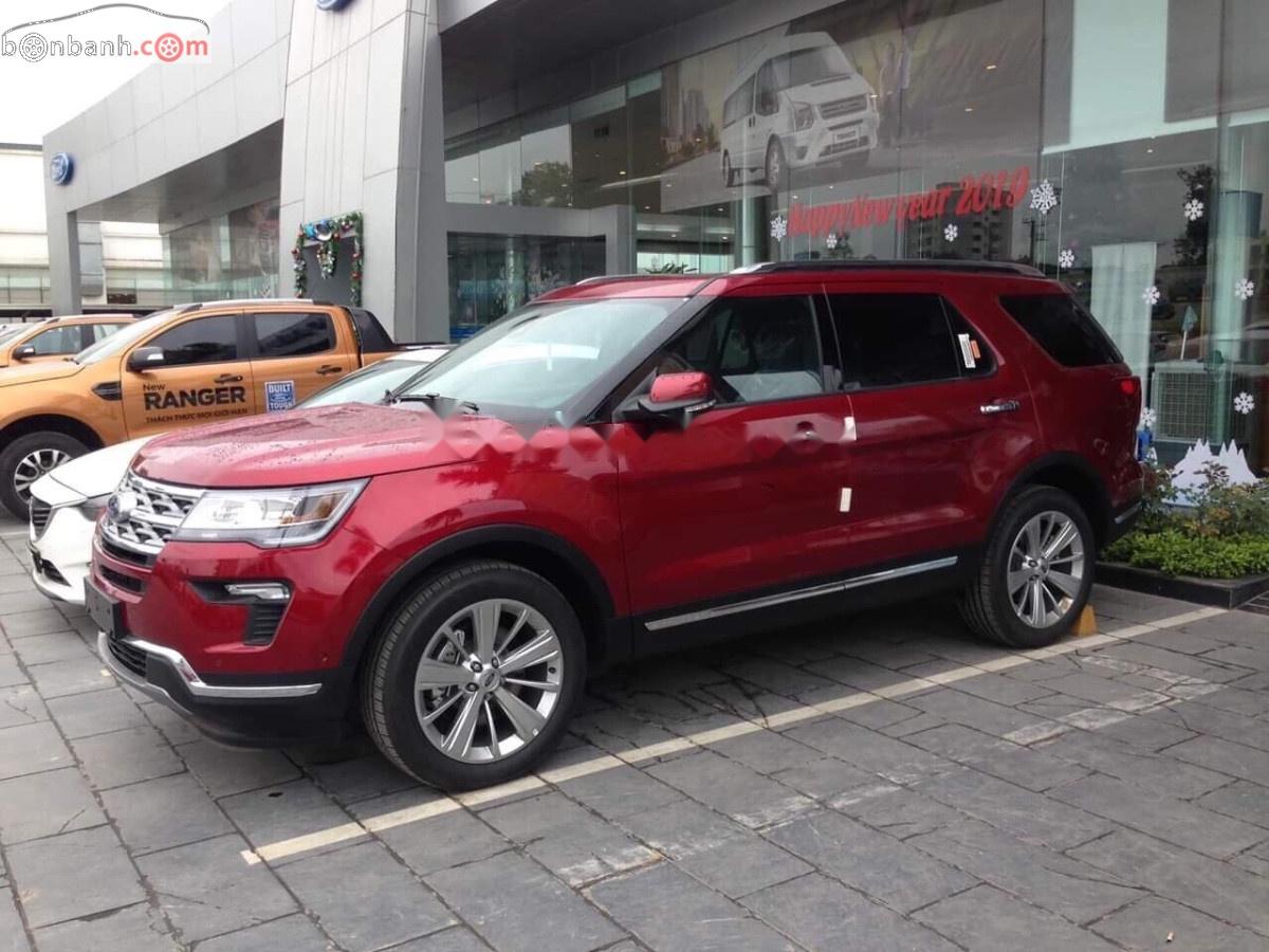 Ford Explorer Limited 2.3L EcoBoost 2019 - Bán xe Ford Explorer Limited 2.3L EcoBoost năm sản xuất 2019, màu đỏ, xe nhập