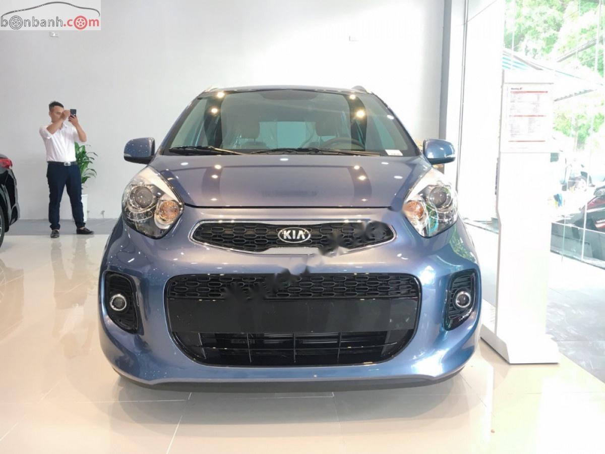 Kia Morning AT Luxury 2019 - Cần bán Kia Morning AT Luxury sản xuất năm 2019, màu xanh lam, giá 393tr