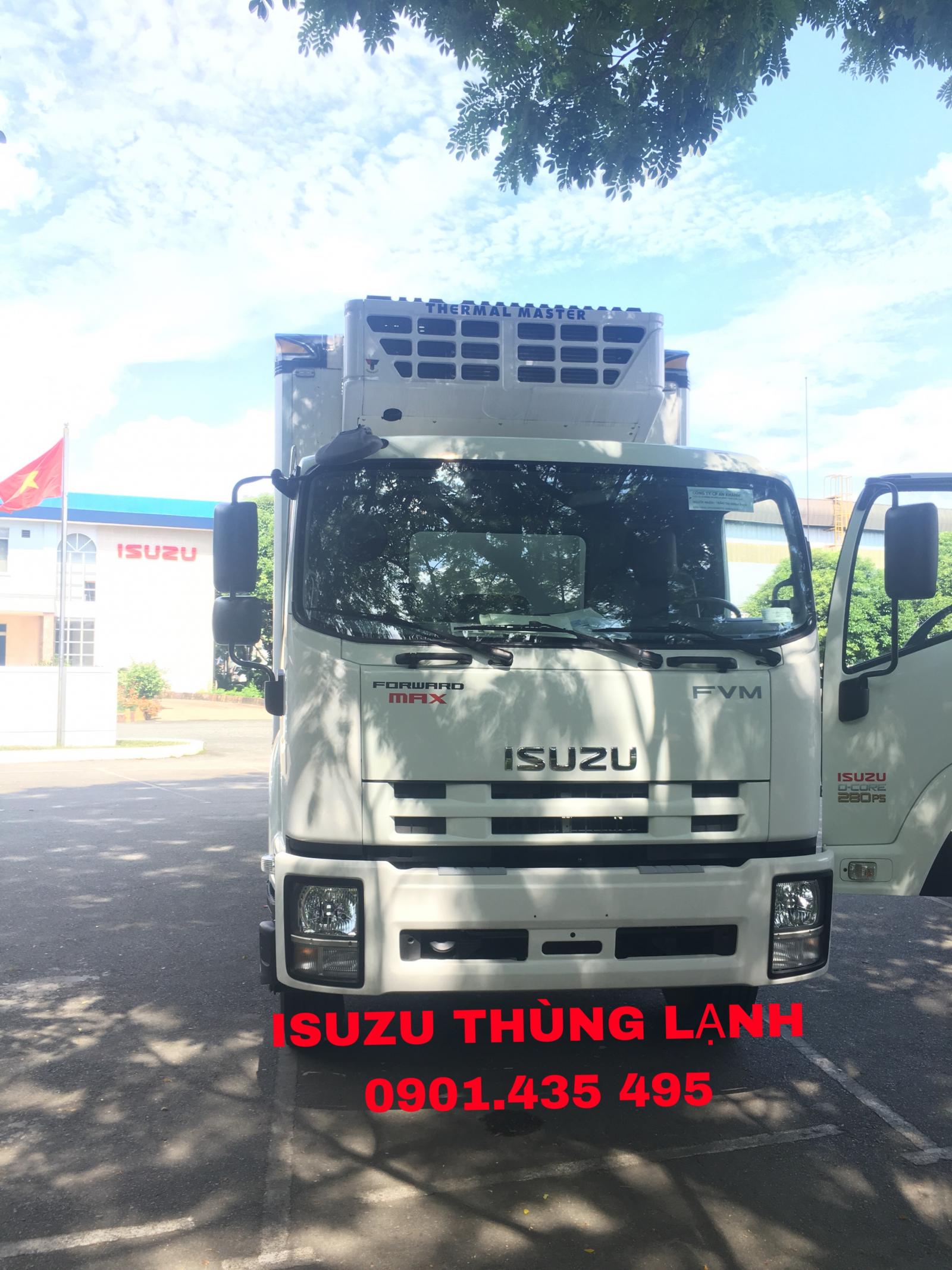 Isuzu QKR 2022 - Isuzu thùng đông lạnh, KM máy lạnh, 12 phiếu bảo dưỡng, radio MP3