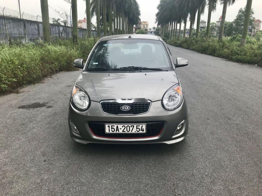 Kia Morning   2009 - Chính chủ bán Kia Morning sản xuất 2009, màu xám, xe nhập