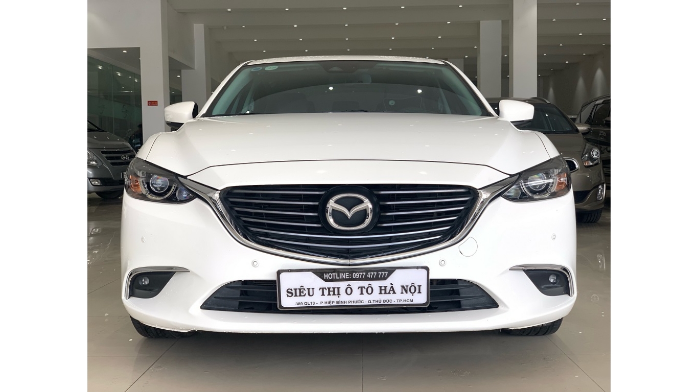 Mazda 6  2.0 AT 2018 - Bán Mazda 6 2.0 AT 2018, màu trắng, odo 27.000 km. Hotline: 0985.190491 Ngọc