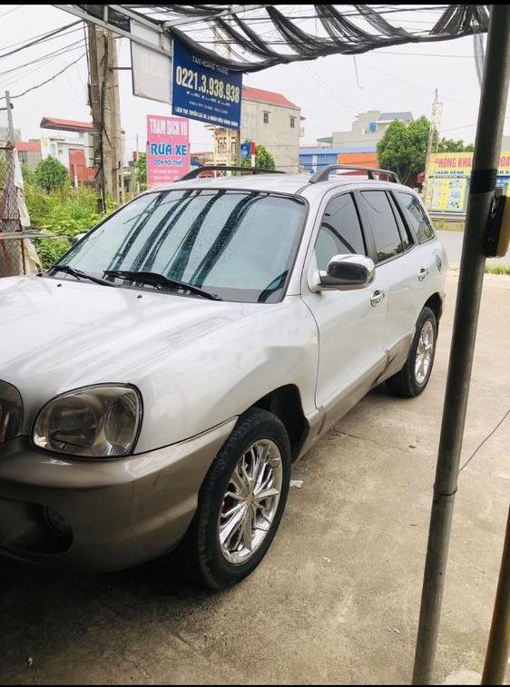 Hyundai Santa Fe 2003 - Bán Hyundai Santa Fe đời 2003, màu bạc, xe nhập