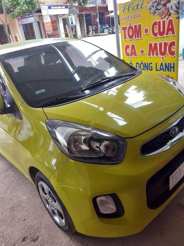 Kia Morning   2015 - Chính chủ bán xe Kia Morning đời 2015, màu vàng chanh