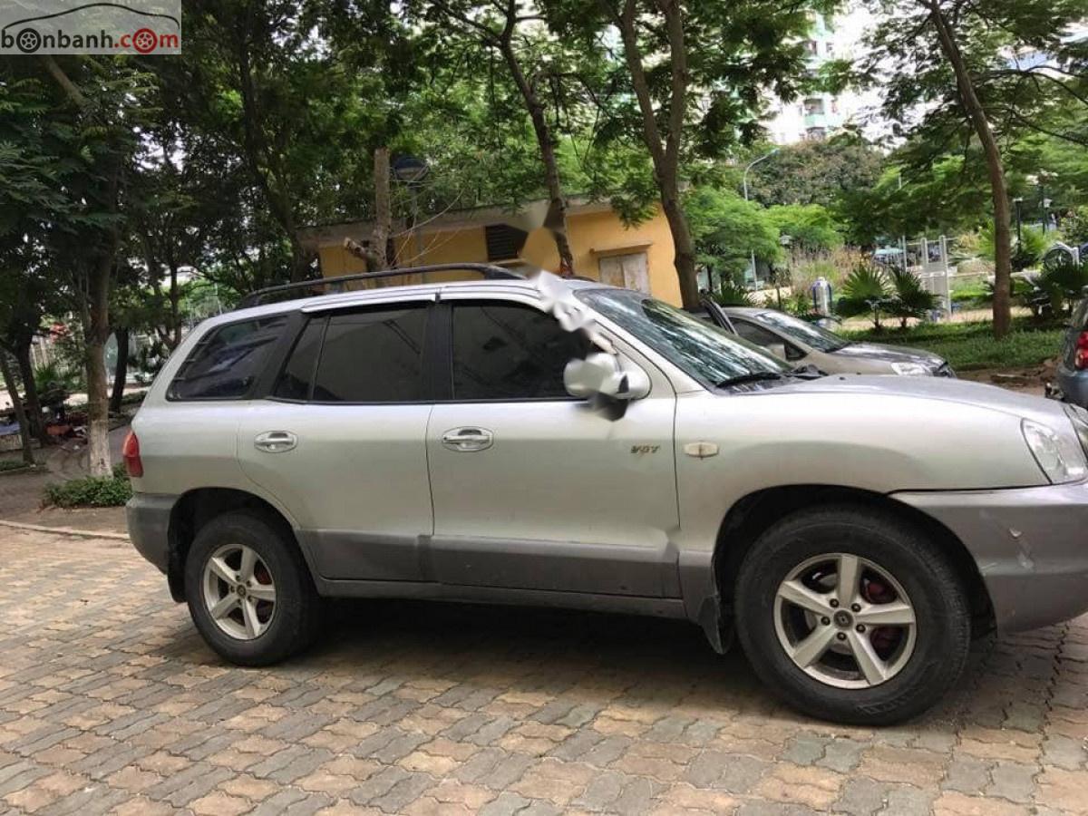 Hyundai Santa Fe 2003 - Bán Hyundai Santa Fe Gold 2.0 AT năm sản xuất 2003, màu bạc, nhập khẩu  