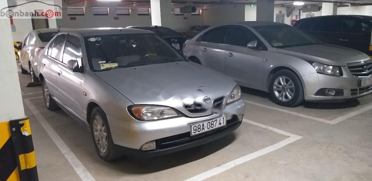 Nissan Primera 2001 - Bán Nissan Primera năm 2001, màu bạc, nhập khẩu  