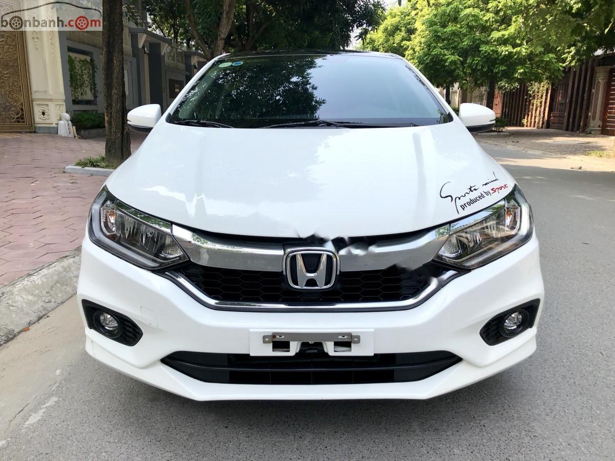 Honda City 2018 - Bán xe Honda City 1.5AT năm 2018, màu trắng, giá 595tr
