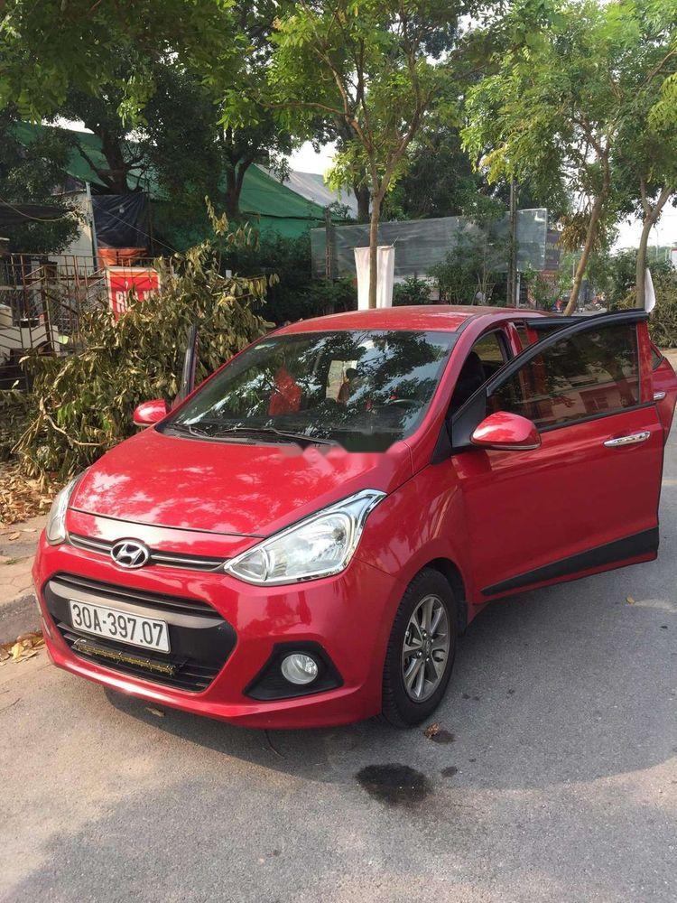 Hyundai Grand i10   1.0AT 2015 - Bán Hyundai Grand i10 1.0AT sản xuất năm 2015, màu đỏ, nhập khẩu chính chủ, giá chỉ 355 triệu