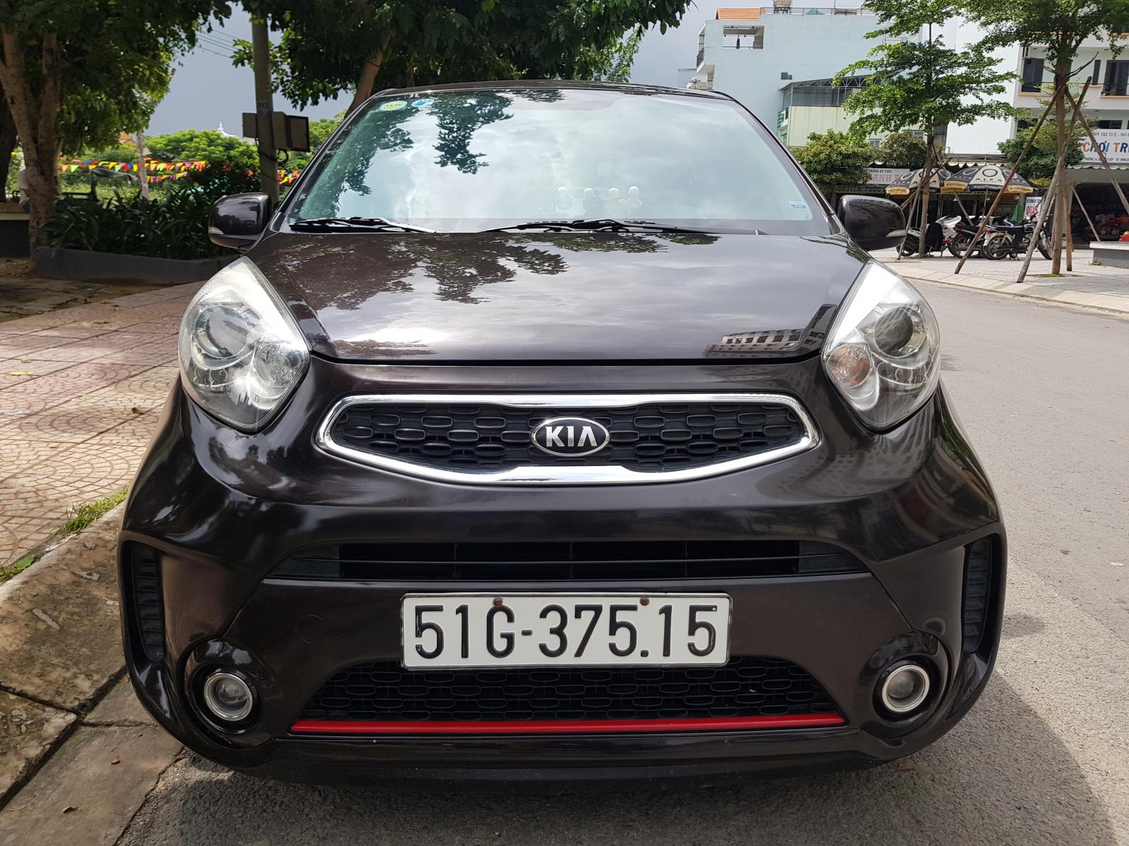 Kia Morning Si 1.25L 2017 - Bán Kia Morning Si (1.25L) đời 2017,màu nâu,gia đình sử dụng kỹ mới 98%